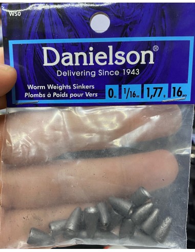 Plomo bala Danielson 1/16oz (1,77g) 16pk