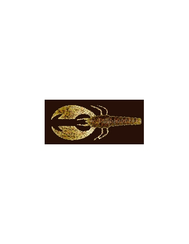 Craw Papi 4-1/2" color watermelon/purpurina negra y roja