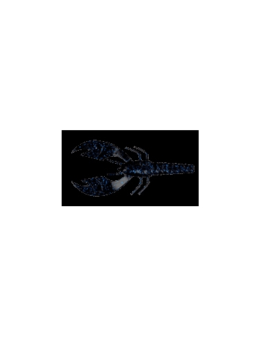 Craw Papi 4-1/2" color negro/purpurina azul