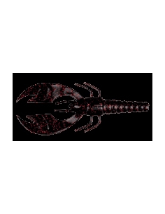 Craw Papi 4-1/2" color negro/purpurina roja