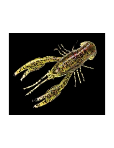 Craw Bug 3-1/4" color watermelon/purpurina negra y roja