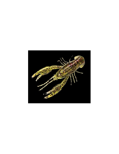 Craw Bug 3-1/4" color watermelon/purpurina negra y roja