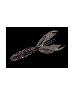Wooly Hagcraw 4" color humo/purpurina negra y roja