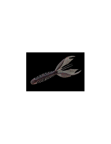 Wooly Hagcraw 4" color humo/purpurina negra y roja