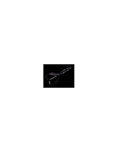 Wooly Hagtail 3" color negro/purpurina roja