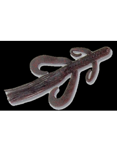 Sooei 4,5" color negro/purpurina roja