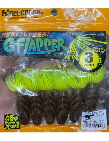 Geecrack G-Flapper 3" color 368 6pk