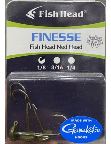 Finesse Fish Head Ned Head Green...