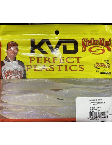 KVD Caffeine Shad 5" color Glacier