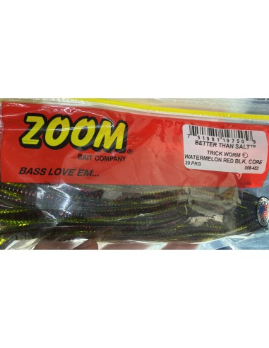 Trick Worm color Watermelon Red/Black...