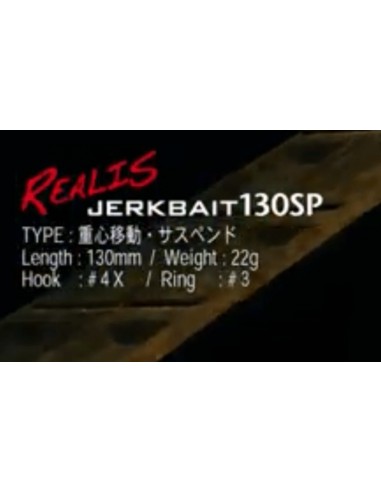Realis Jerkbait 130SP color Ghost...
