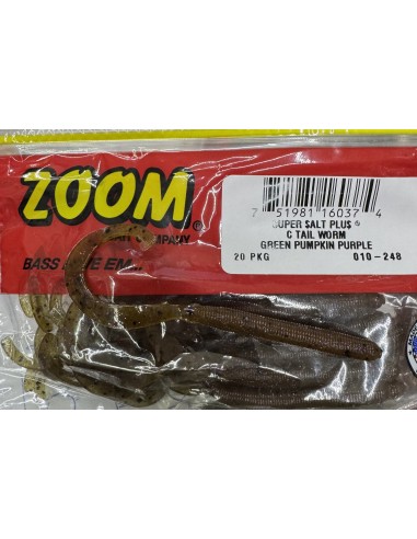 Curly Tail Worm color Green Pumpkin...