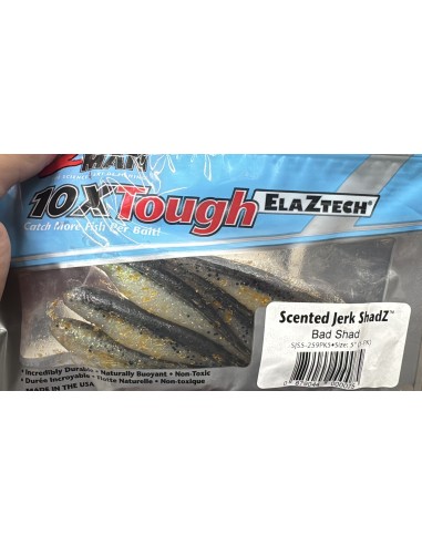 Scented Jerk ShadZ 5" color Bad Shad
