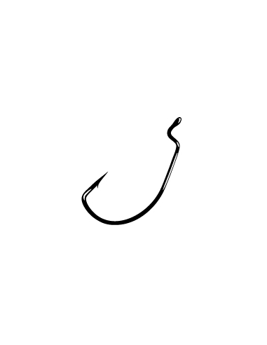 Gamakatsu Worm Hook Supeline Nº5/0 bolsa de 5 anzuelos
