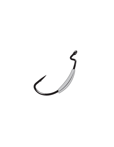 BPS Vertical Drop Hooks 1/8oz. (3,5g)Nº 4/0 Rojo