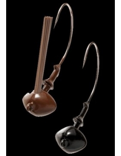 Chomper Football Head Jig Nº 2/0-1/4oz. (7g) Marrón sin Antihier