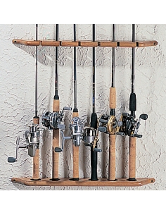 BPS Solid Oak Rod Rack Vertical