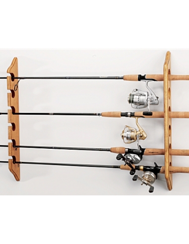 BPS Solid Oak Rod Rack Horizontal