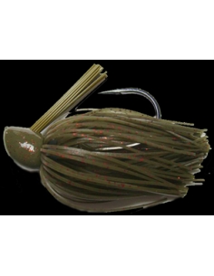Rattle Bass Jig. 1/2oz (14g) color Green Pumpkin Red