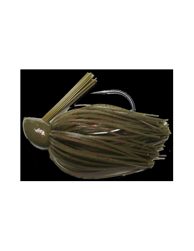 Rattle Bass Jig. 1/2oz (14g) color Green Pumpkin Red
