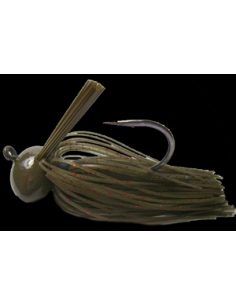 Football Jig 3/8oz. (10g) color Green Pumpkin Red