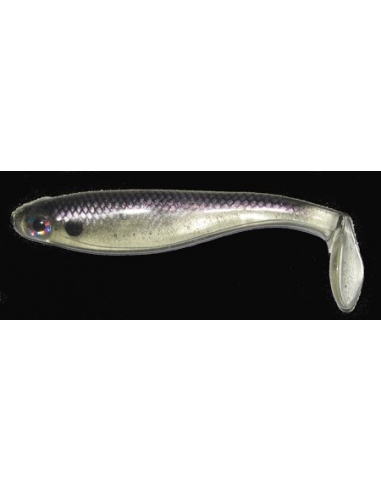 Paddle Tail 4" (100mm) color Threadfin Shad