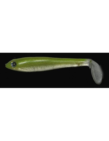 Paddle Tail 5" (125mm) color Smoke Chartreuse