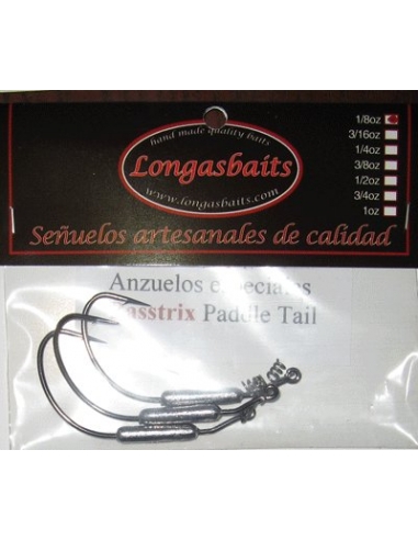 Longasbaits Basstrix Paddle Tail 5/0
