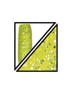 Big Ika 5" color 181 chartreuse/purpurina plata