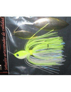 Lb Flat 1/2oz. (14g) color White Chartreuse
