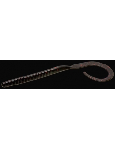 Old Monster Worm color negro/purpurina roja
