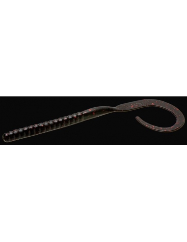 Old Monster Worm color negro/purpurina roja