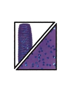 Grub 6" color 164 purpura/purpurina zul