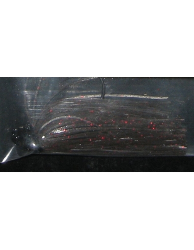 M7 Mini Jig 1/4oz. (7g) color Black Red Glitter