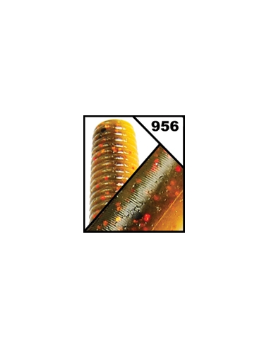 Senko 5" color 956 Watermelon Copper/Orange/Red Flake