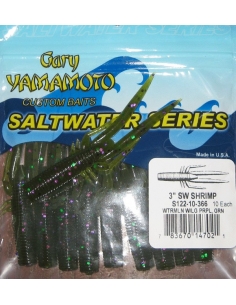 Shrimp 3" color 366 Watermelon Green Prpl Flk