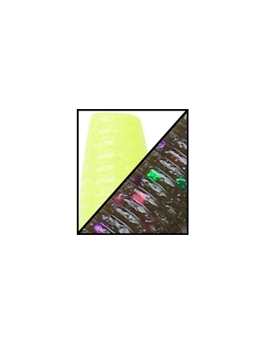 Senko 5" color 913 green pumpkin/purp. verde-púrpura cola chart