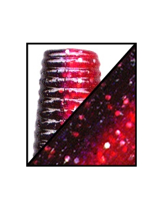 Senko 5" color 922 negro rojo/purpurina plata laminado