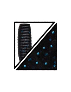 Craw 5" color 021 Special negro/purpurina azul