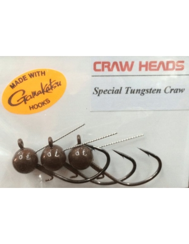Tungsten Craw Head 3/16oz color Brown