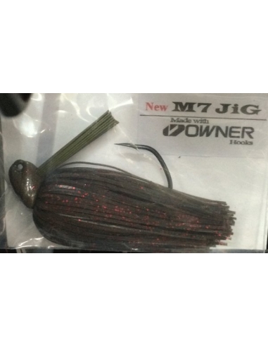 M7 Owner 1/2oz. (14g) color Black Red Glitter