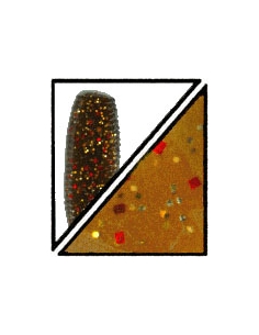 Craw 5" color 284 root beer/purpurina roja y dorada