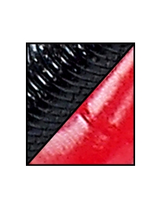 Craw 5" color 521 negro pinzas rojas