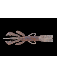 Pine Shrimp 4,5" color Cinnamon Blue Flake