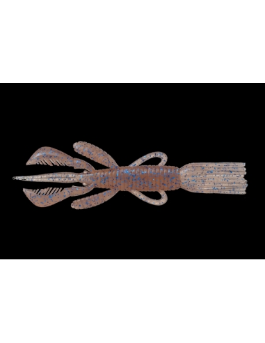 Pine Shrimp 4,5" color Cinnamon Blue Flake