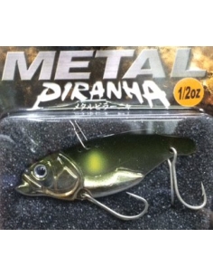 Metal Piranha 1/2oz color 03 Plating Green Back Ayu