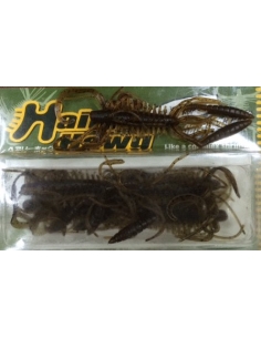 Hairy Hawg 4" color 14 Green Pumpkin Pepper