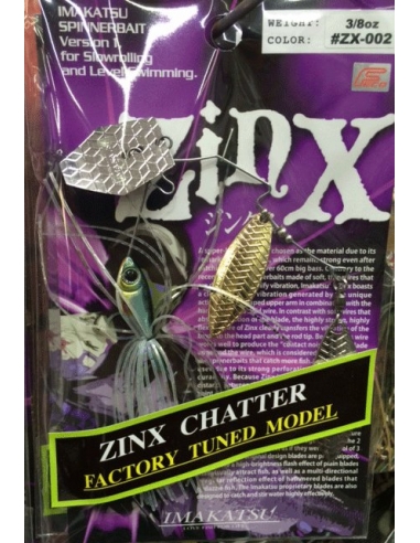 ZinX Chatter 3/8oz DW color 002 Mekki Hasu