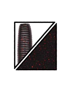 Kreature 4" color 051 negro/purpurina roja