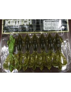 Crazy Flapper 3,6" color Green Pumpkin Chart